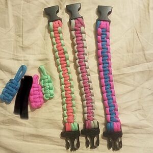 (5 for $20) Paracord Bracelets & Keychains